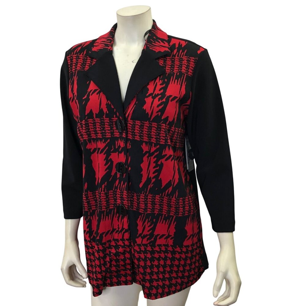 Ali Miles Women Long line knit blazer Sm NWT